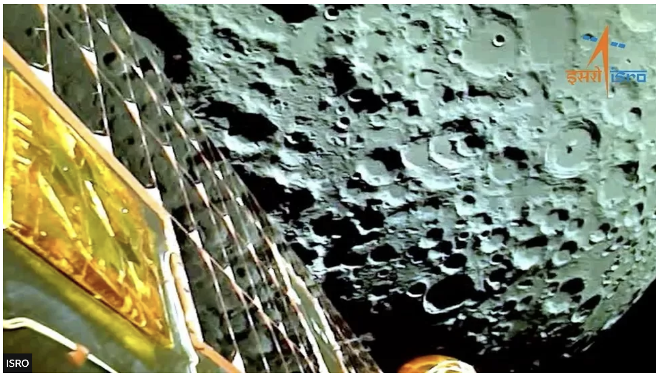 Chandrayaan-3 Lands near Moon’s South Pole