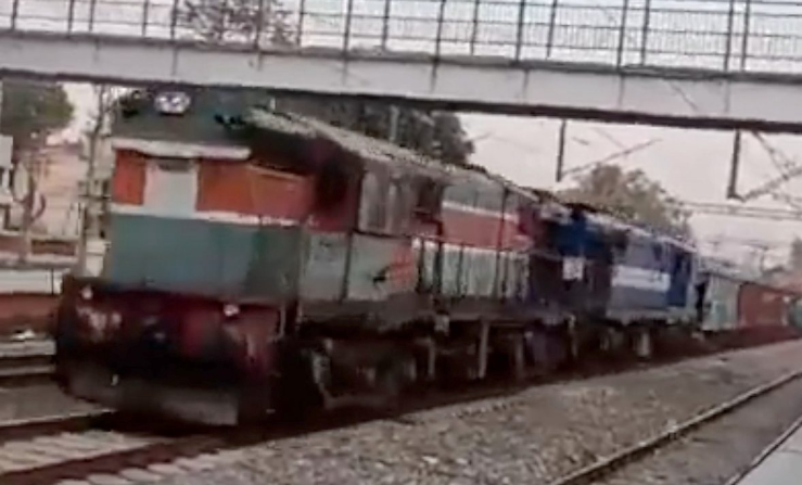 Unmanned runaway trains speeds past five stations
