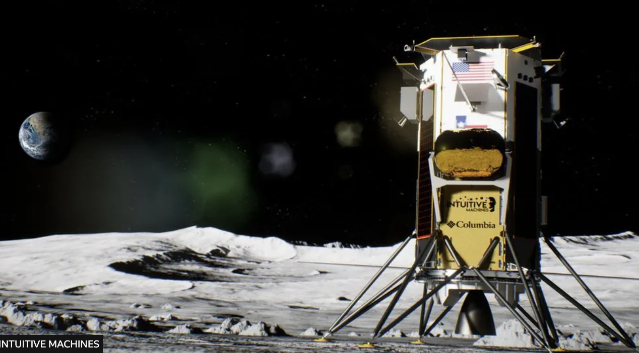 US Commercial company Intuitive Machines, lands on Moon